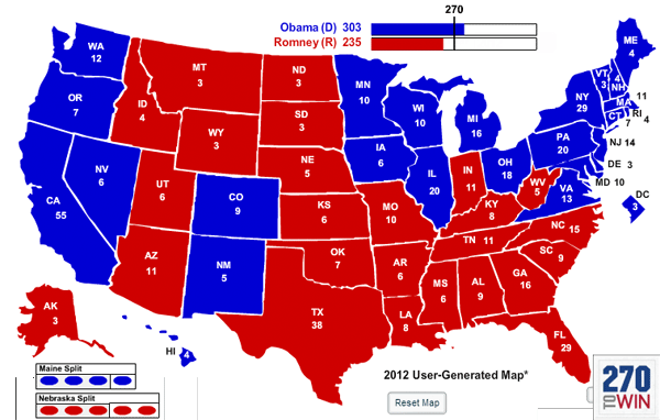 2012 Election Map