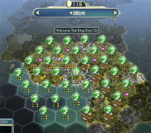 Civilization V Maximum Workable Tiles