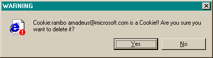 Delete Internet Explorer Cookie