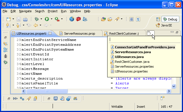 Tabs in Eclipse