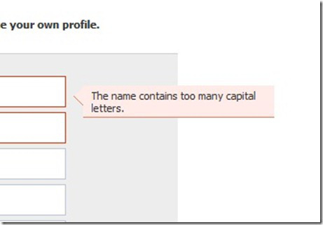 Facebook Too Many Capital Letters