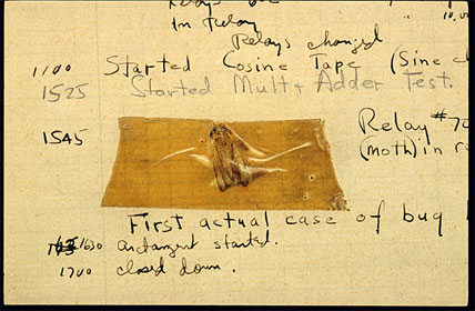 A Moth: The First Computer Bug