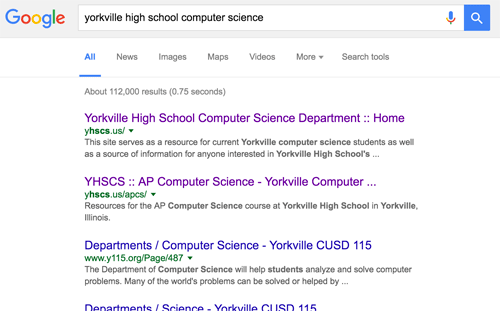 Google Search Results