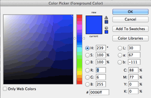 Photoshop Hexadecimal Color Picker