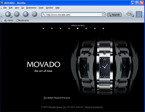 Movado Website