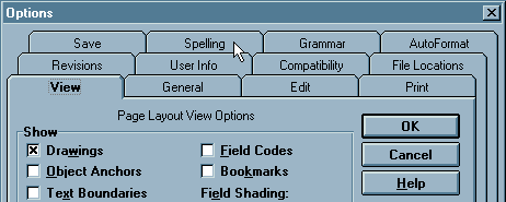 Tabs in Microsoft Word