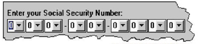 Social Security Combo Boxes