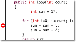 Breakpoints in BlueJ