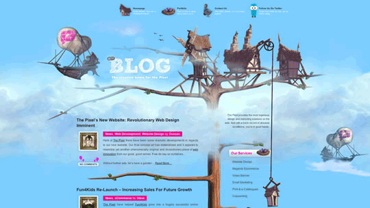 Blue Website: 