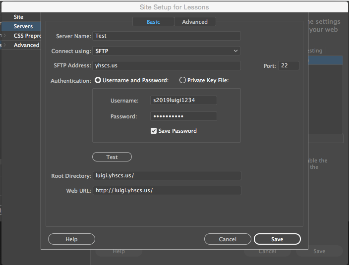 Dreamweaver Remote Info