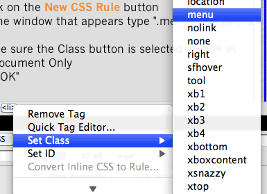 Setting The Class