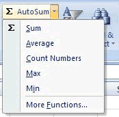 Excel's AutoSum