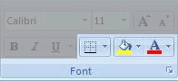 The Font Sub-Section