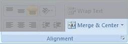Merge & Center