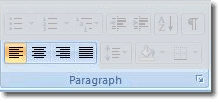 Paragraph Alignment