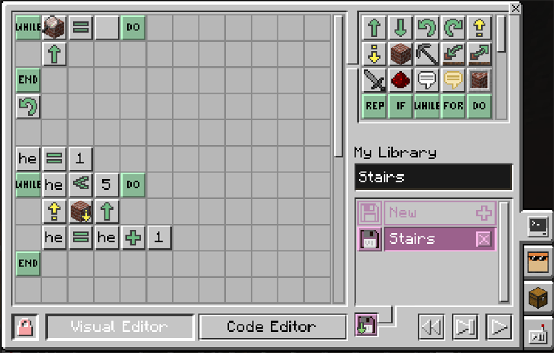 MinecraftEdu Visual Editor