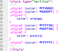 Embedded Styles