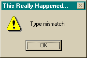 Type Mismatch