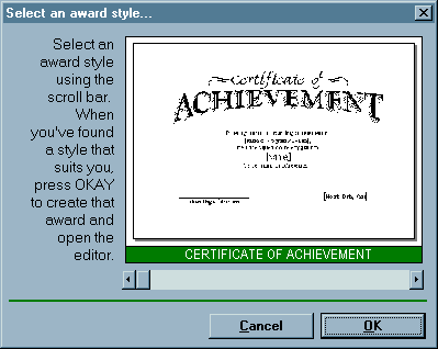 Award Certificate