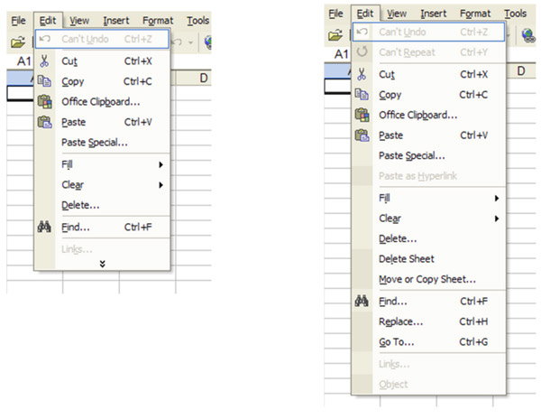 Word Adaptive Menus