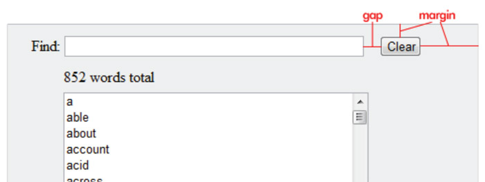 Word Finder Basic Layout